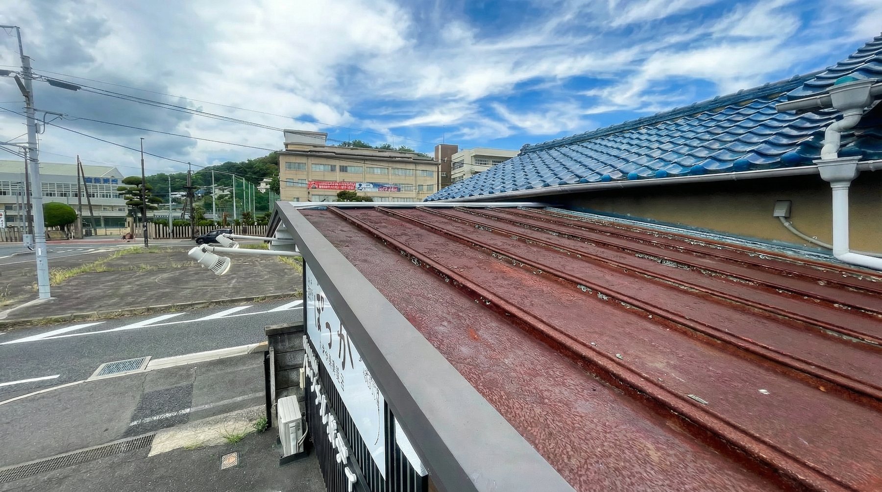 岡山市 店舗屋根改装工事